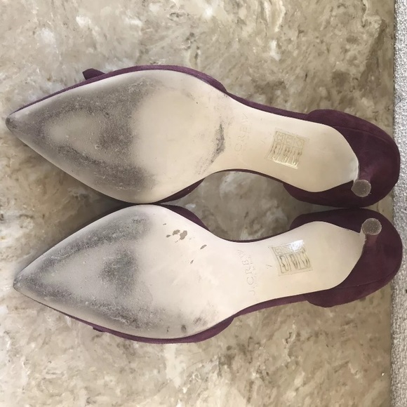 J.CREW Elsie Suede d’Orsay Pumps Fringe Heels 7 - Picture 6 of 6